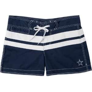  Dallas Cowboys Womens Navy Boy Short Swimsuit Bottom 