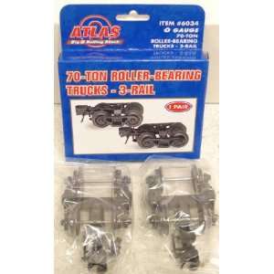  Atlas 6034 3 Rail Roller Bearing Trucks (Pr) Toys & Games
