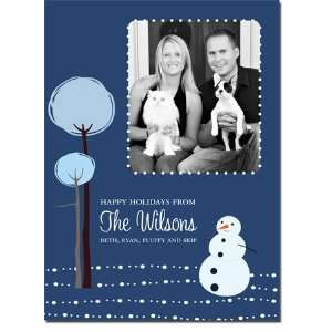   Digital Holiday Photo Cards (Blue Christmas): Health & Personal Care