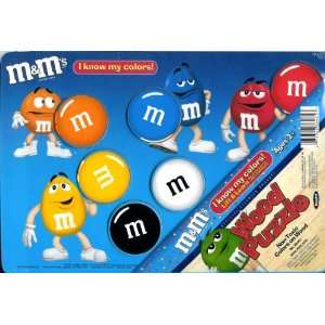  M&Ms I know My Colors Multi Layer Wood Puzzle Toys 