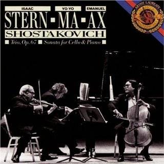 Shostakovich: Piano Trio No. 2,Op.67 / Cello Sonata,Op.40 ~ Ax / Stern 