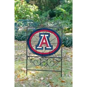 ARIZONA WILDCATS Team Logo STAINED GLASS YARD SIGN (20 x 38) by 