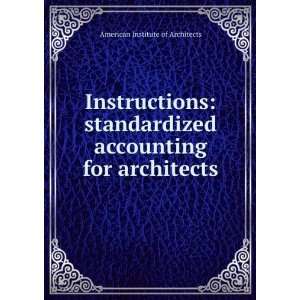   accounting for architects: American Institute of Architects: Books