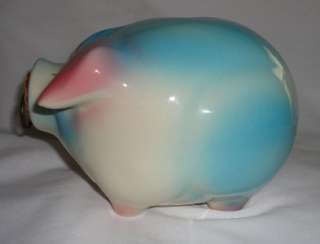 Vintage 1957 Corky Pig Hull Pottery Piggy Bank  