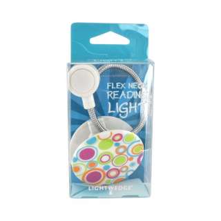 Universal Colorful Circles White OEM LightWedge Flex Neck LED Reading 