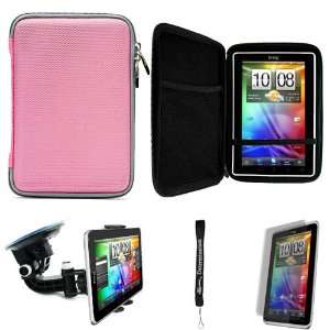  Portfolio Slim Cover Case with Mesh Pocket for HTC Flyer 3G WiFi 