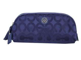 NEW COACH Julia Signature Navy Cosmetic Case 45108 NWT  