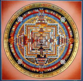 278.Kalachakra Mandala Thangka Painting 14 H NEPAL  
