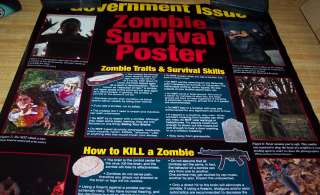 ZOMBIE GUIDE SURVIVAL Poster 2008  