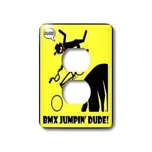 Mark Grace SCREAMNJIMMY bmx   BMX JUMPIN yellow sign 1   Light Switch 
