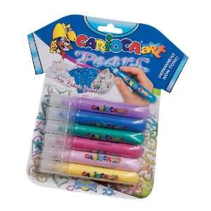  Carioca 3D Raised Effect Fabric Pens (Set of 6 Pearl 