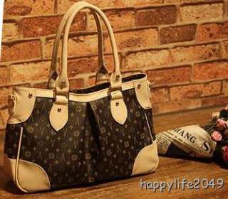   Fashion Retro Handbags Shoulder Brown Bag Lady Messenger Satchel 0040