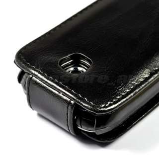 LEATHER CASE COVER FOR SAMSUNG I5800 GALAXY 3 BLACK  
