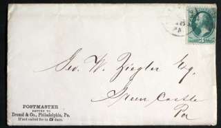 1871 Letterhead & Envelope American & Foreign Bankers  