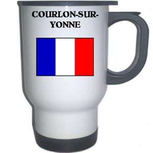  France   COURLON SUR YONNE White Stainless Steel Mug 