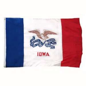  Iowa Flag 3X5 Foot Tornado II (Poly): Patio, Lawn & Garden