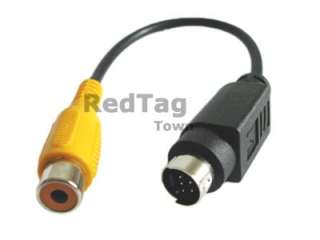 Pin S video to 1 RCA Composite Cable for PC Laptop TV  