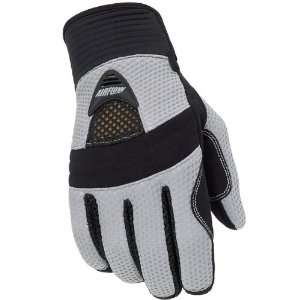  TOURMASTER WOMENS AIRFLOW GLOVES SILVER LG: Automotive