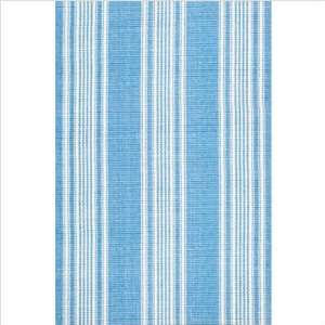  Dash and Albert Rugs Woven Sail Stripe Blue Cotton 