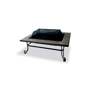  UniFlame WAD794SP Rectangular Outdoor Firepit with Ceramic 