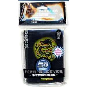   Count SMALL YUGIOH Size Card Sleeves China Dragon Yellow: Toys & Games