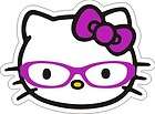 Hello Kitty (Nerd / Glasses) Sticker   3.5 x 4.75