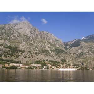 Bay of Kotorska and the Lovcen Mountain Range, Kotor, Adriatic Coast 