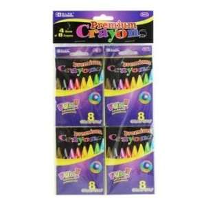   Color Premium Quality Crayon (4/Pack) Case Pack 24 