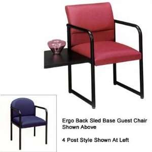  Sheffield Series Ergo Back Guest Chair (4 post) Casters 