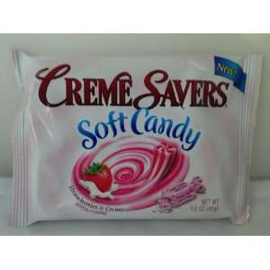 Creme Savers Strawberries & Creme Flavored Soft Candies 1.6 Oz Each 