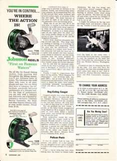   spin casting reel and Model 100B spinning reel in this 1968 print ad