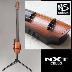  NS Design NXT Electric 5 String Cello With Amber Burst 