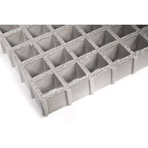 Molded Grating, Antimicrobial Grit Top Surface, Gray, ASTM D 635, 500 
