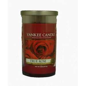 True Rose Perfect Pillar Candle By Yankee Candle