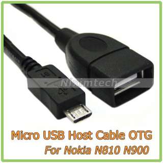 New Micro USB Host Cable OTG 10cm for Nokia N810 N900  