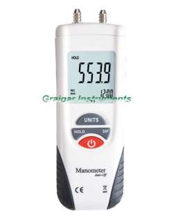 HT 1890 Digital Manometer Differential Air Pressure Gauge  