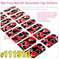 Nail Foils Nail Art Decoration Tips Stickers 25 Styles  