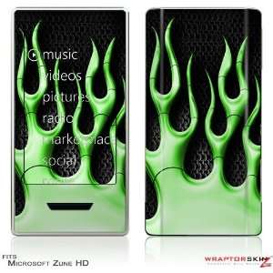 Zune HD Skin   Metal Flames Green by WraptorSkinz 