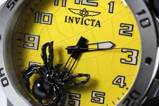 Invicta Mens Floating Sea Spider Web Swiss Quartz Polyurethane Watch 