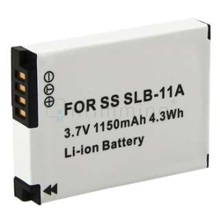 BATTERY+CHARGER FOR SAMSUNG SLB 11A WB5000 TL320  