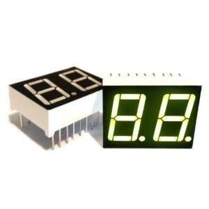 microtivity 7 segment LED Display, 2 Digit Green Static Common Cathode 