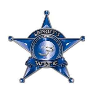  Law Enforcement 5 Point Star Badge Sheriffs Wife Decal   6 