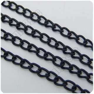 3m/ 10ft /120 inch Continuous black Plated Trace Chain Link size 3mm x 