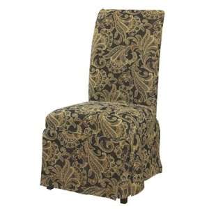  Slip Cover   Autumn Tone Paisley Tapestry Skirted: Home 