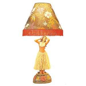  Vintage Style Poly Resin Hula Lamp   37 Leilani Color 