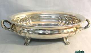 Silver 2 Handled Oval Centerpiece Fruit Bowl Ernst Treusch Leipzig 