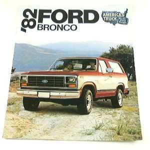   : 1982 82 Ford BRONCO Truck BROCHURE XLT Lariat XLS: Everything Else