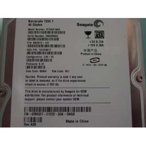    Dell   40GB SATA 7200 RPM Hard Disk Drive