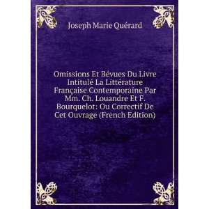  Omissions Et BÃ©vues Du Livre IntitulÃ© La LittÃ 