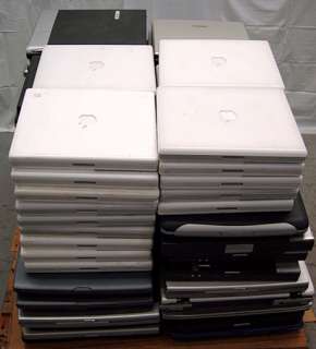 Lot of 80 Business Laptop Toshiba/Dell/Lenovo Pentium PM/Centrino/P4 
